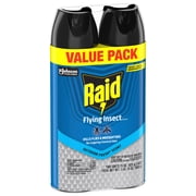Raid Flying Insect Killer Bug Spray 7, Get Rid of Flies & Other Bugs Indoors & Out, 15 oz, 2 Count