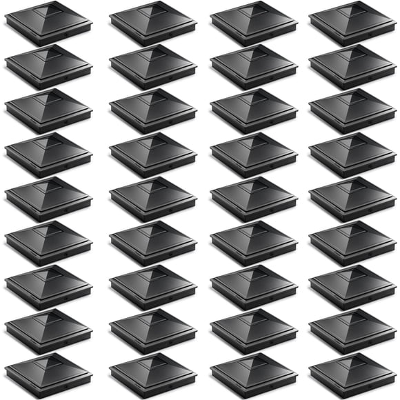 Post Caps Siedinlar 4x4 Pyramid, impermeables para exteriores (paquete de 36)