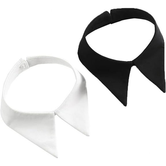 Camicover 2 Pieces Mini Dickey Collar False Collar Faux Collar Lapel Choker for Women Girl