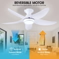 thumbnail image 3 of Ventilador de techo Kviflon 116 cm con luces y mando a distancia, color blanco, 3 of 9