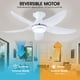 thumbnail image 3 of Ventilador de techo Kviflon 116 cm con luces y mando a distancia, color blanco, 3 of 9