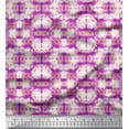 thumbnail image 1 of Soimoi Cotton Jersey Fabric Geometric Tie-Dye Print Fabric by the Yard 58 Inch Wide, 1 of 3