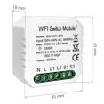 thumbnail image 4 of Tignapoo Smart WiFi Light Switch Module QS-WIFI-S05 - Remote Control Home Automation with Tuya App, Voice Compatibility with Alexa & Google Home, DIY Installation for Intelligent Living, 4 of 6