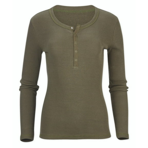 Boxercraft BW2402 Women's Harper Henley-Olive-XXS