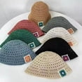 thumbnail image 3 of CoCopeaunts Knitted Floral Bucket Hats For Women Spring Summer Travel Sunshade Hat Female Crochet Fishermen Cap Outdoor Basin Cap Gorros, 3 of 6