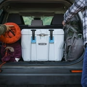 Lifetime 28 qt Bear-Resistant Camping Cooler, Premium High Performance, Ice Retention, Hard Cooler, 20 Can Capacity, Boulder Gray (91289)