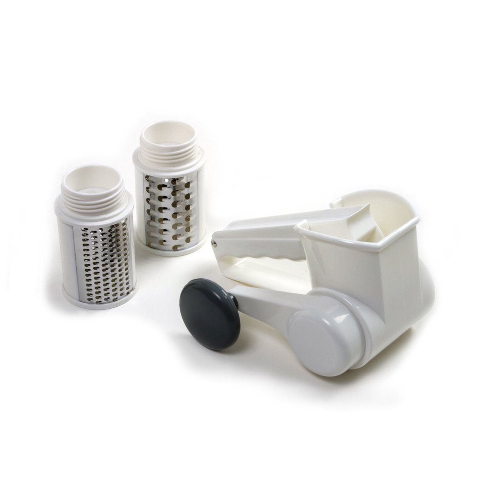 Norpro Deluxe Jumbo 3 Drum Cheese Grater Shredder Hand Held Parmesan