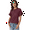 Dark red, variant on Womens Short Sleeve Tops Dark Red L