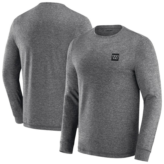 Men's J. Palmer Heather Black Washington Commanders Four Down Long Sleeve T-Shirt