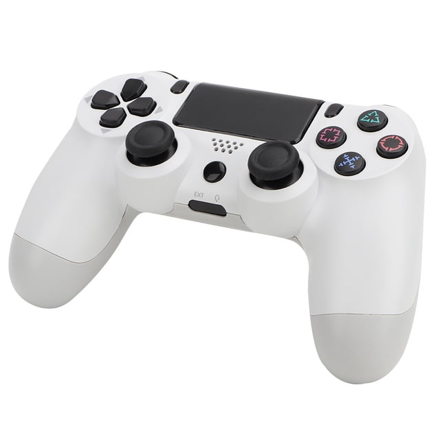Mando para consola de juegos PS4, con cable USB y cable de datos (blanco)