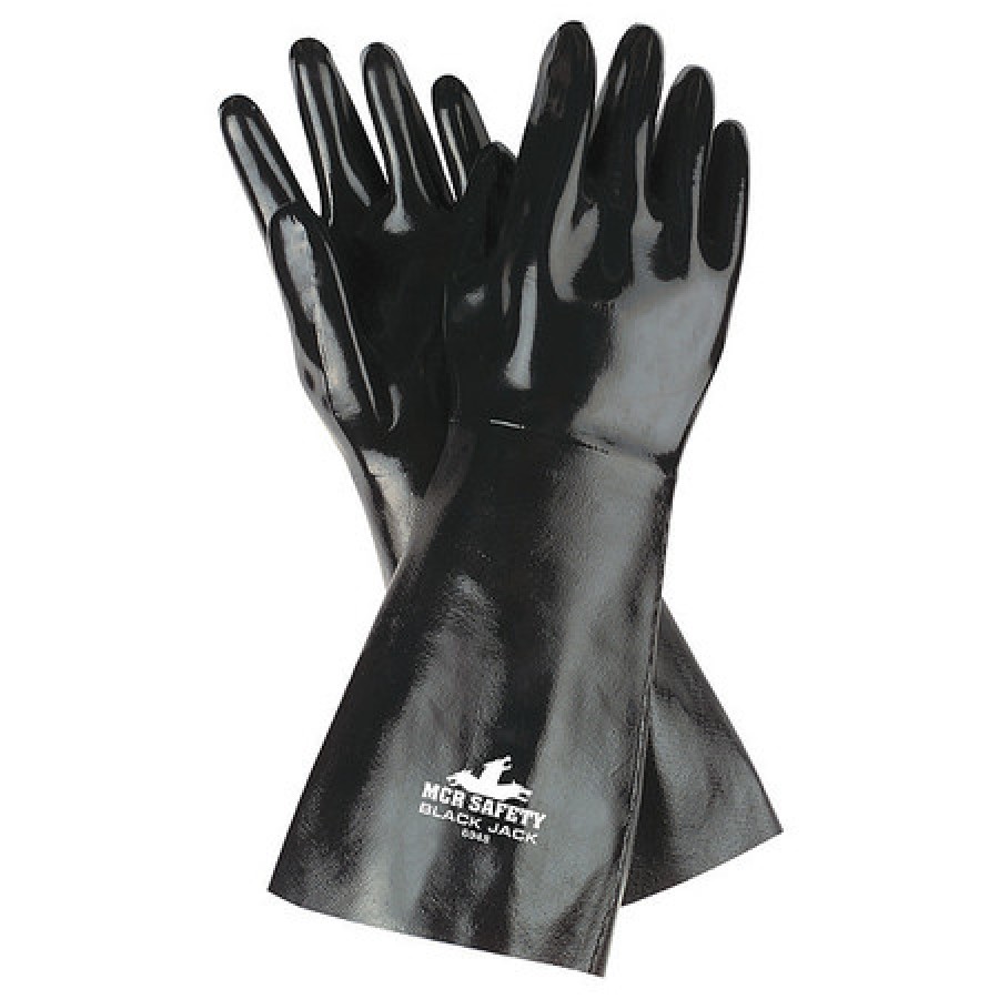 MCR SAFETY 6948 18" Chemical Resistant Gloves, Neoprene, L, 1 PR