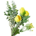 thumbnail image 2 of Artificial Flower Bouquet Wedding Party Simulation decor artificial Floral Decor Home Decoration Fake Flower, Yellow, 2 of 7