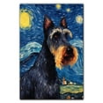 thumbnail image 3 of Kerry Blue Terrier Dog Canvas Wall Art - Starry Night Van Gogh Dog Canvas Print Dog Sayings Painting Home Office Wall Decor Framed Dog Lover Gift, 3 of 6