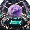 thumbnail image 2 of FLhrweasw Generador Chakra Reiki Cristal Pirámide Obsidiana Natural (Géminis), 2 of 7