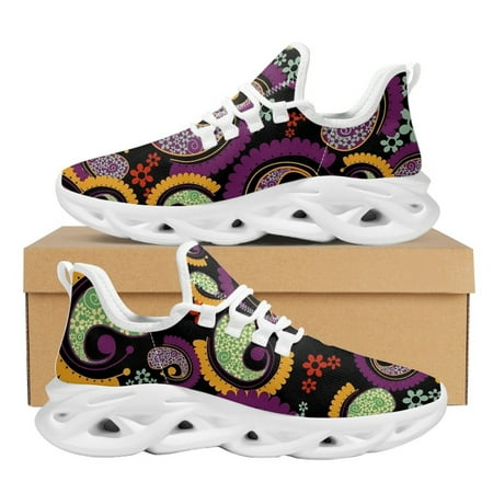 

Simple Personality Geometric Graphics Cute Printing Women s Comfortable Lightweight Breathable Sneakers Casual Flats
