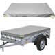 thumbnail image 1 of Flat Trailer Tarpaulin, 208 X 114 X 13 Cm, Dustproof, Suitable For 750 Kg Trailer, Gray, 1 of 5