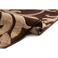 thumbnail image 6 of Infinity Home 600682 20 in. x 7 ft. Ruby Leslie Fleur De Lis Runner Rug - Brown, 6 of 6