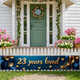 thumbnail image 7 of LUUFILx 23 Years Loved Anniversary Backdrop Romantic Celebration Banner for Events Weddings Party Decorations Photography Background Props, 7 of 7