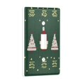 thumbnail image 2 of Yayeee Toggle Light Switch Wall Plate 1-Gang 4.5"x2.7" Home Decorative Outlet Cover, Christmas Santa Hats, 2 of 7