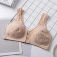 thumbnail image 6 of Womens Everyday Bras, Daisy Seamless Bras for Women Front Closure No Underwire Comfort Senior Wireless Snap Closing Bra Full Coverage 36-44, 6 of 8