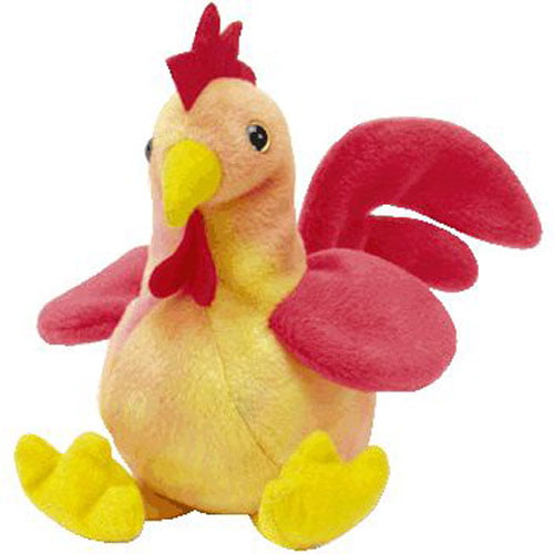 TY Beanie Baby - DOODLE the Rooster (4th Gen hang tag) (6 inch)