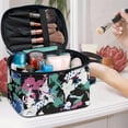thumbnail image 5 of HELLHERO Multi-Purpose Cosmetic Toiletry Bag Graffiti Style Make up Organizer Zipper Storage Bag Polyester Wide Open Portable Pouch, 5 of 6