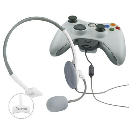 Insten NEW LIVE CHAT GAMING WIRED HEADSET HEADPHONE WITH MICROPHONE W/MIC FOR XBOX 360