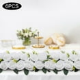thumbnail image 4 of 6Pcs White Wedding Dining Table Flower - Centerpiece Artificial Rose Flower Arrangement, 4 of 18