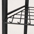 thumbnail image 6 of Garden Tool Organizer Rack, Metal Corner Yard Tool Tower with 34 Storage Slots and 14 Hooks, 12.5 x 17 x 26 in, 6 of 7