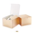 thumbnail image 3 of Cajas de regalo PACKQUEEN, 30 unidades, 15 x 15 x 10 cm, color dorado brillante, 3 of 6