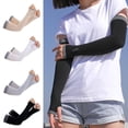 thumbnail image 3 of 1Pairs UV Protection Cooling Arm Sleeves Non Slip Ice Silk Arm Cover for, 3 of 8
