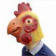 thumbnail image 3 of Chicken head mask Halloween Decor Mask Carnival Masquerade Animal Headgear Rooster Latex Mask, 3 of 5