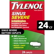 Tylenol Sinus Severe Non-Drowsy Day Cold & Flu Relief Caplets, 24 Ct
