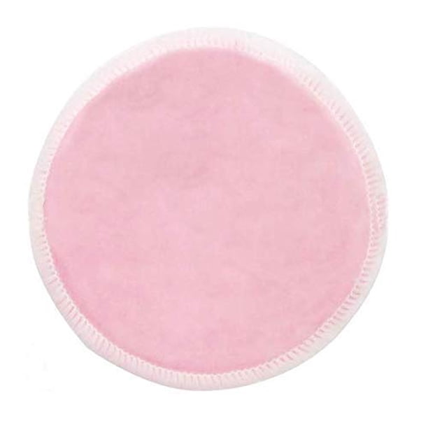 Almohadillas desmaquillantes WOIWO reutilizables de bambú, 6 unidades, rosas