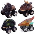 thumbnail image 1 of 4PCS Animal Children Gift Toy Dinosaur Model Mini Toy Car Gift Pull Back Car Toy, 1 of 6