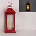 thumbnail image 2 of Belmont Holiday Decorative Candle Lantern, Small - Red, 2 of 7