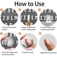 thumbnail image 4 of 3PCS English Letter Nail Stamp Plate Personalized Letter Print Nail Stencils Stainless Steel Nail Template for English Alphabet Number Nail Art Design Image Plate 4.7x2.4 inches, 4 of 7