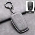 thumbnail image 4 of Leather Car Key Case Cover Keychain For Toyota CHR Hilux Fortuner Land Prius Cruiser 200 Camry Corolla Crown RAV4 Highlander, 4 of 10