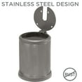 thumbnail image 3 of Bath Bliss Self Closing Lid Toilet Brush and Holder in Grey 4.5" Rd x 14.75", 3 of 7