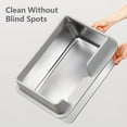 thumbnail image 4 of KEMORELA Extra Large Stainless Steel Cat Litter Box with Lid – Non-Stick, Leakproof, High-Sided Enclosure, Easy-Clean & Durable Design for Indoor Cats, Spacious Pet Waste Management Solution, 4 of 4