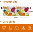thumbnail image 5 of Yellow Pineapple Curtain Valance for Windows Cute Watercolour Fruits Rod Pocket Window Valances Delicious Plant Printed Short Curtains for Kitchen Bathroom54 x 18 inch, 5 of 6