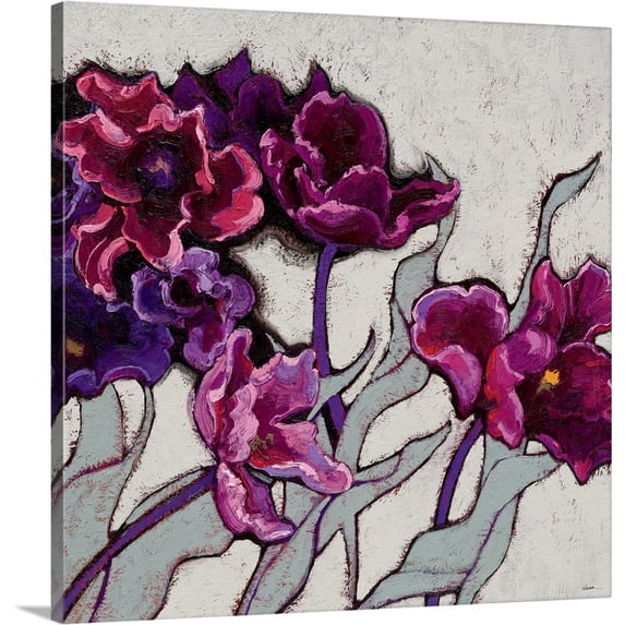 Great BIG Canvas | "Ruffled Tulips" Canvas Wall Art - 24x24