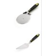 thumbnail image 1 of Juego de 2 palas para pizza con mango de madera plegable, rueda cortadora de pizza, servidor de pizza, paleta de pizza de lujo para hornear pan y queso de pizza casero ER, 1 of 5