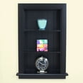 thumbnail image 2 of 14x24 Black Aiden Wall Niche with beadboard back, 2 of 3