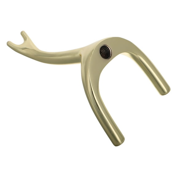 Golden Zinc Alloy Billiards Bridge Head for Pool Table with Durable Construction and Compact Design