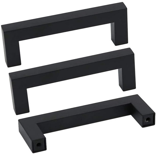 Goldenwarm Black Pulls 5in Handles Kitchen Drawer