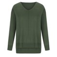thumbnail image 3 of ShomPort Women's Classic Lightweight Sweater Long Sleeve Solid Color Lounge Shirts Pullover, 3 of 5