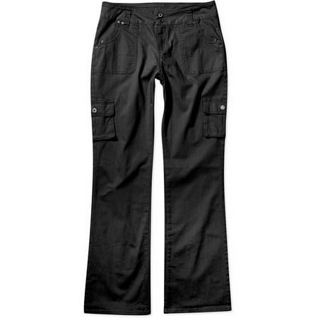 Faded Glory - Women's Petite Organic Cotton Cargo Pants