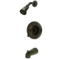 thumbnail image 5 of Kingston Brass  Manhattan Tub and Shower Faucet Brushed Nickel Brushed, 5 of 5