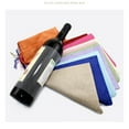 thumbnail image 2 of Naiovety Bolsa de almacenamiento de vino con cordón portátil para bebidas, fiesta, champán, recuerdo, bolsa organizadora, cena para el hogar Almacenamiento y organización del hogar Azul oscuro, 2 of 6